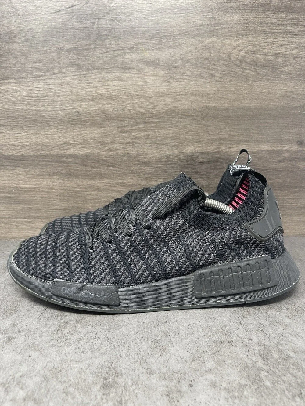 adidas NMD R1 STLT Primeknit Triple Black Size 12 Mens Boost Sneakers CQ2391